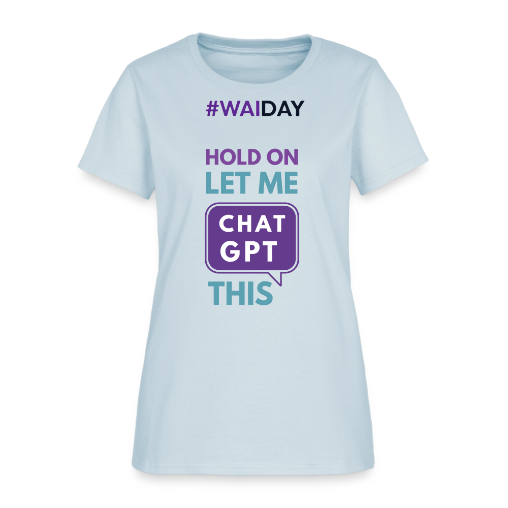 Women's T-Shirt - Women In AI Day Edition - light blue