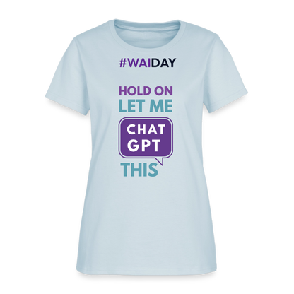 Women's T-Shirt - Women In AI Day Edition - light blue