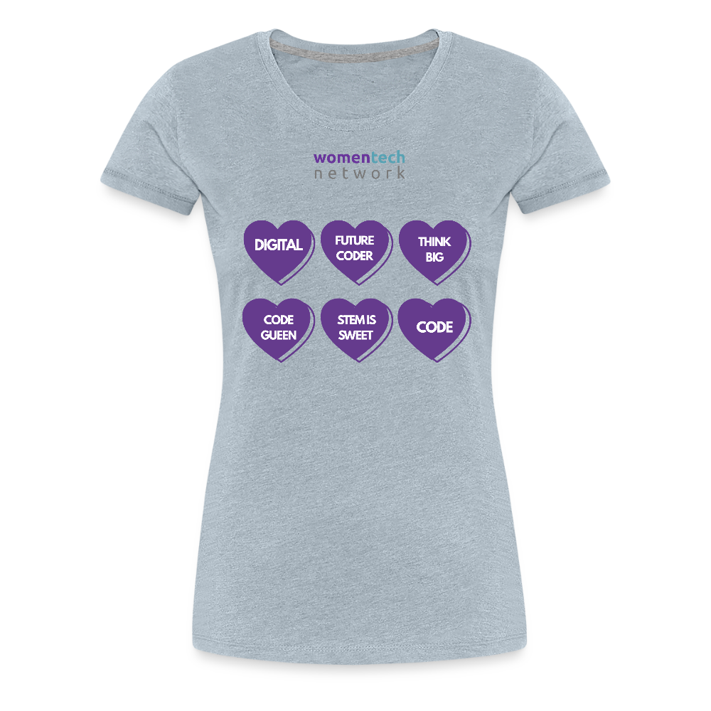 Women’s Premium T-Shirt - STEM Day Edition - heather ice blue