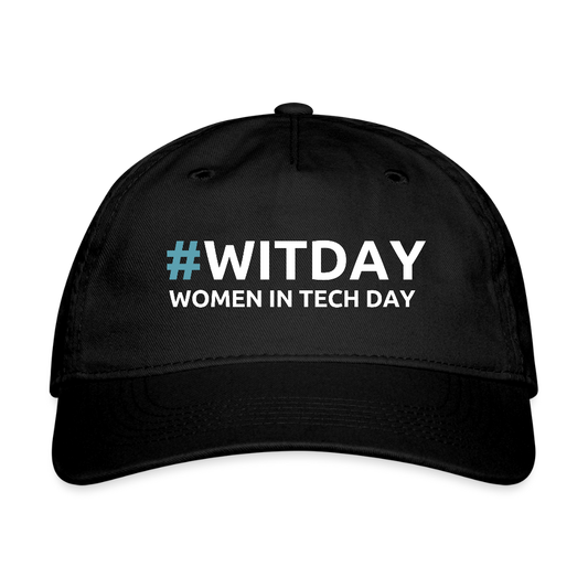 Organic Baseball Cap #WITDAY - black