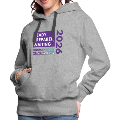 Women’s Premium Hoodie - Women in Tech Global Conference Collection - heather grey