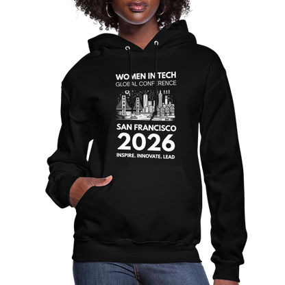 Women's Hoodie - Women in Tech Global Conference Collection - black