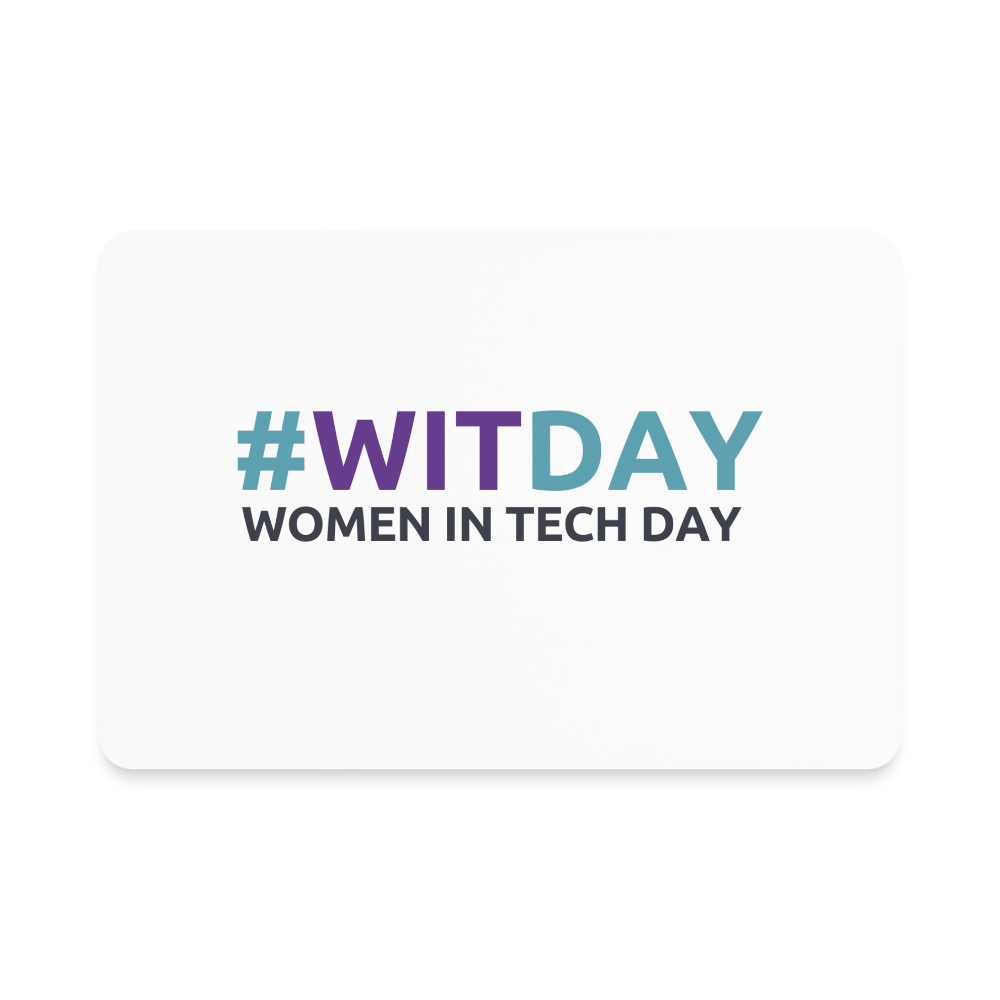 Rectangle Magnet #WITDAY - white