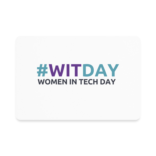 Rectangle Magnet #WITDAY - white