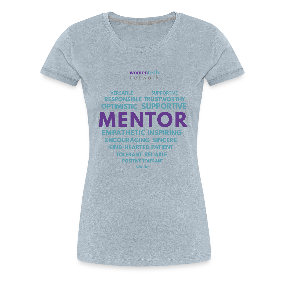 Women’s Premium T-Shirt - National Mentoring Day Edition - heather ice blue