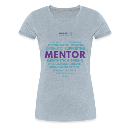Women’s Premium T-Shirt - National Mentoring Day Edition - heather ice blue