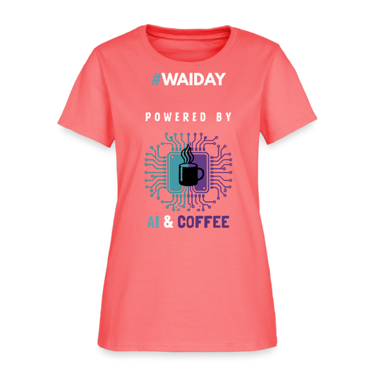 Women's T-Shirt - Women In AI Day Edition - coral