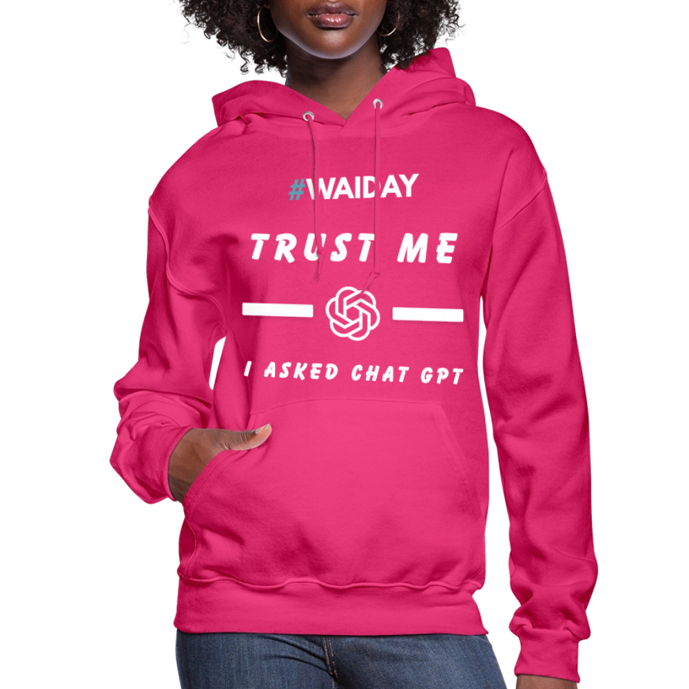 Women's Hoodie - Women In AI Day Edition - fuchsia
