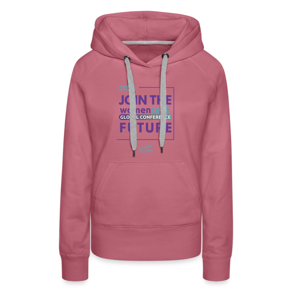 Women’s Premium Hoodie - Women in Tech Global Conference Collection - mauve
