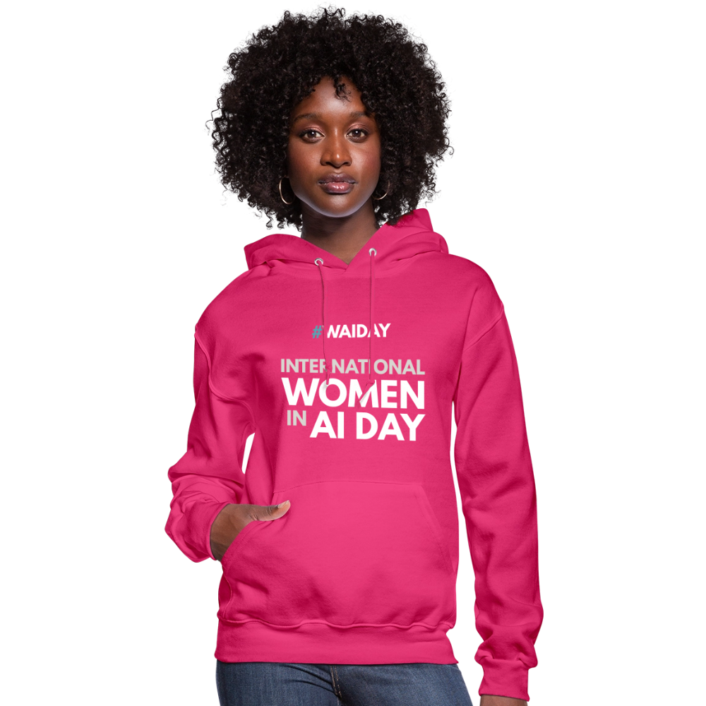 Women's Hoodie - Women In AI Day Edition - fuchsia