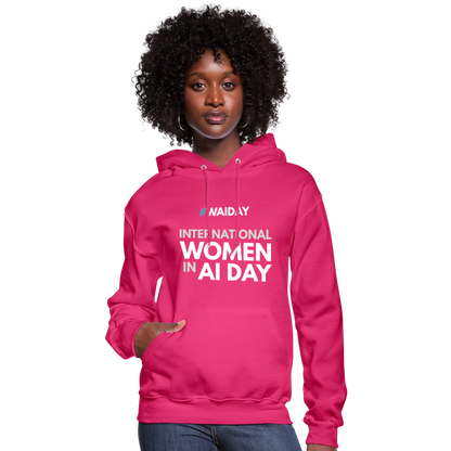 Women's Hoodie - Women In AI Day Edition - fuchsia