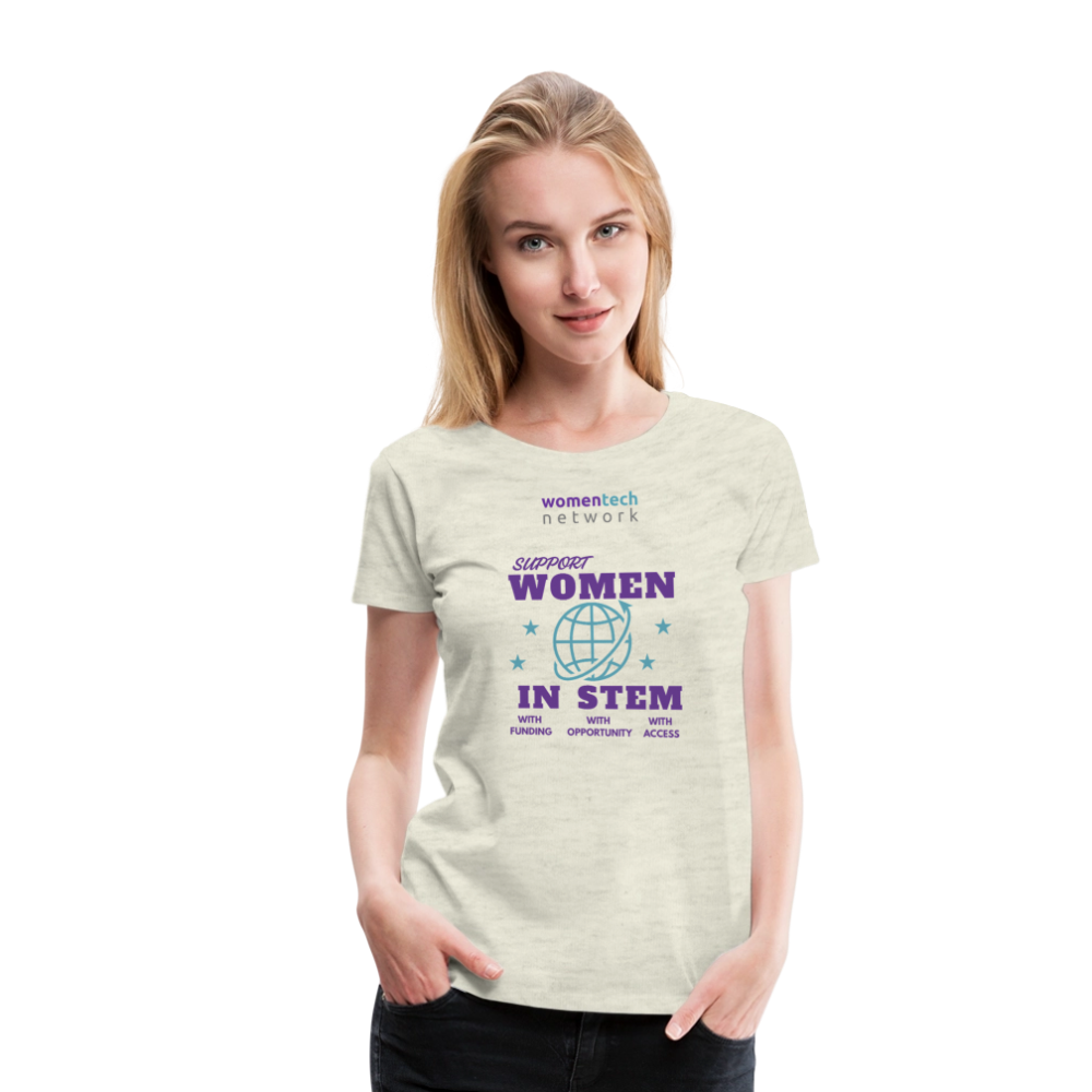 Women’s Premium T-Shirt - STEM Day Edition - heather oatmeal