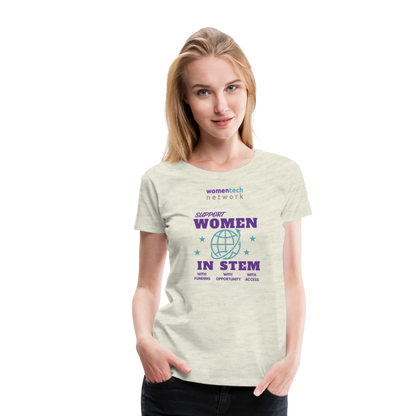 Women’s Premium T-Shirt - STEM Day Edition - heather oatmeal