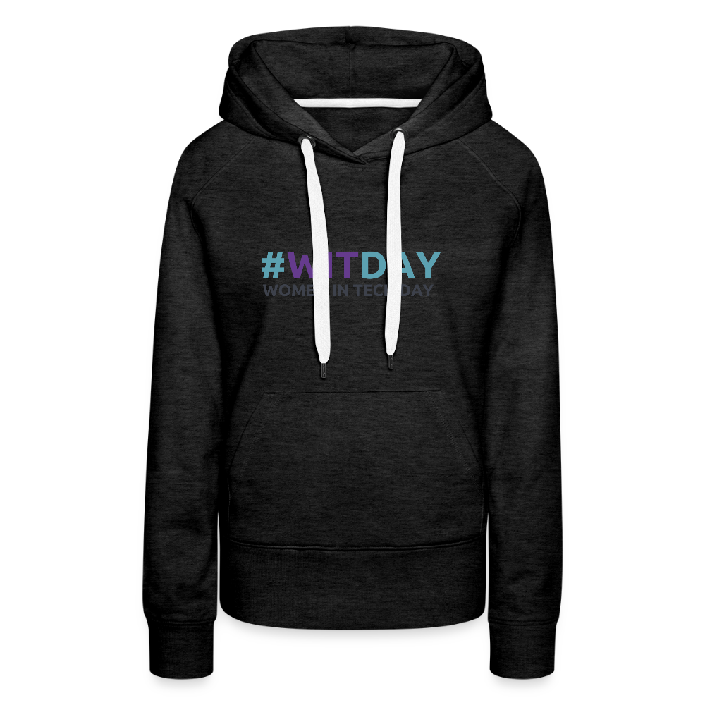 Women’s Premium Hoodie - Women in Tech Day - charcoal grey