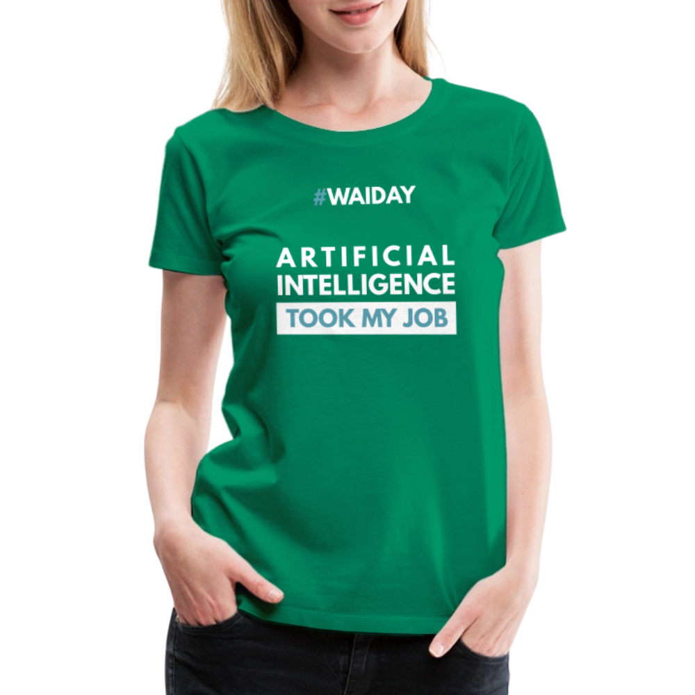 Women’s Premium T-Shirt - Women In AI Day Edition - kelly green