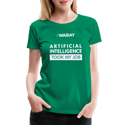 Women’s Premium T-Shirt - Women In AI Day Edition - kelly green