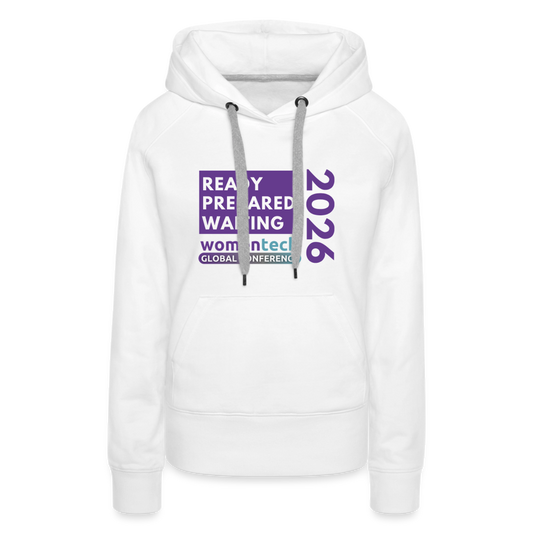 Women’s Premium Hoodie - Women in Tech Global Conference Collection - white