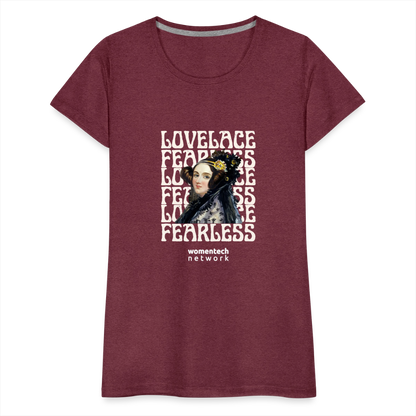 Women’s Premium T-Shirt - Ada Lovelace Edition - heather burgundy