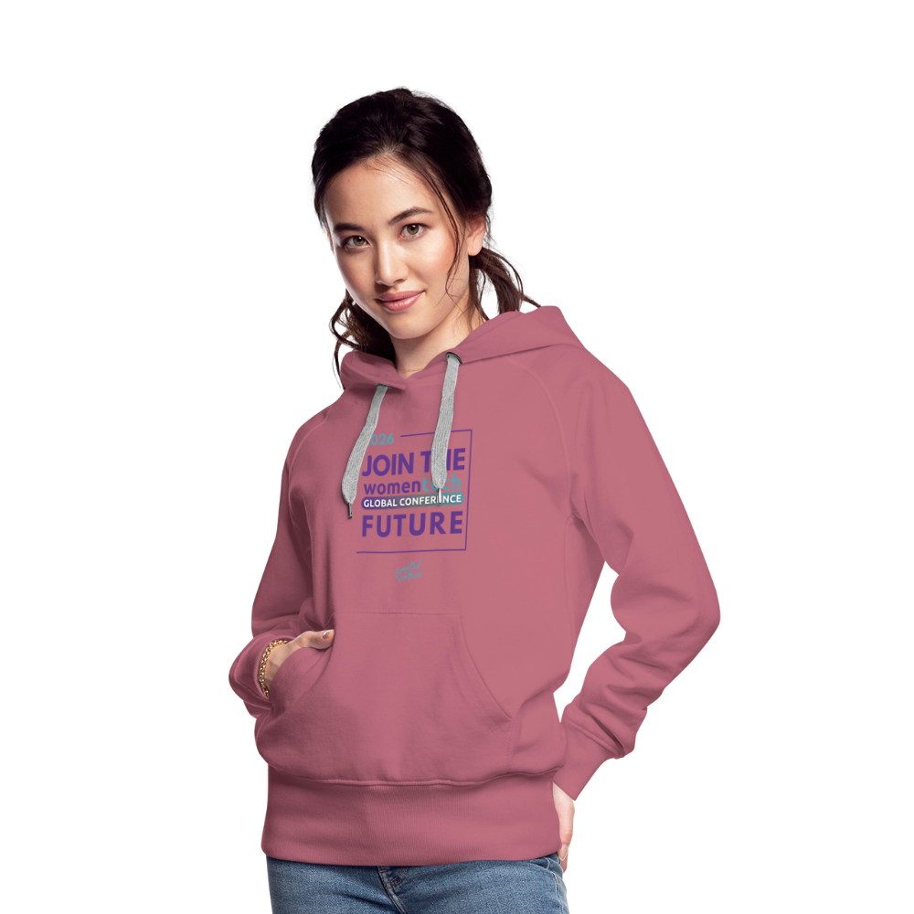 Women’s Premium Hoodie - Women in Tech Global Conference Collection - mauve
