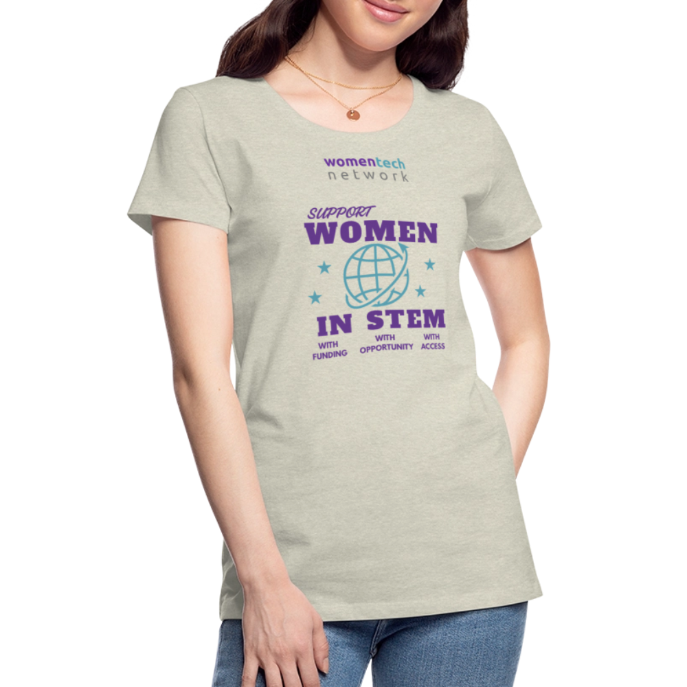 Women’s Premium T-Shirt - STEM Day Edition - heather oatmeal