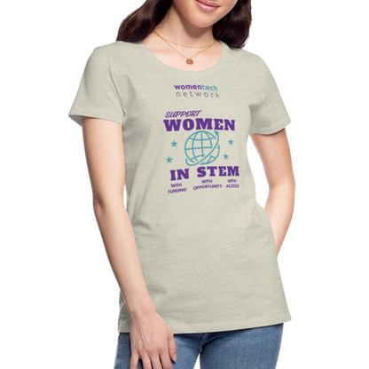 Women’s Premium T-Shirt - STEM Day Edition - heather oatmeal