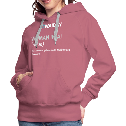Women’s Premium Hoodie - Women In AI Day Edition - mauve