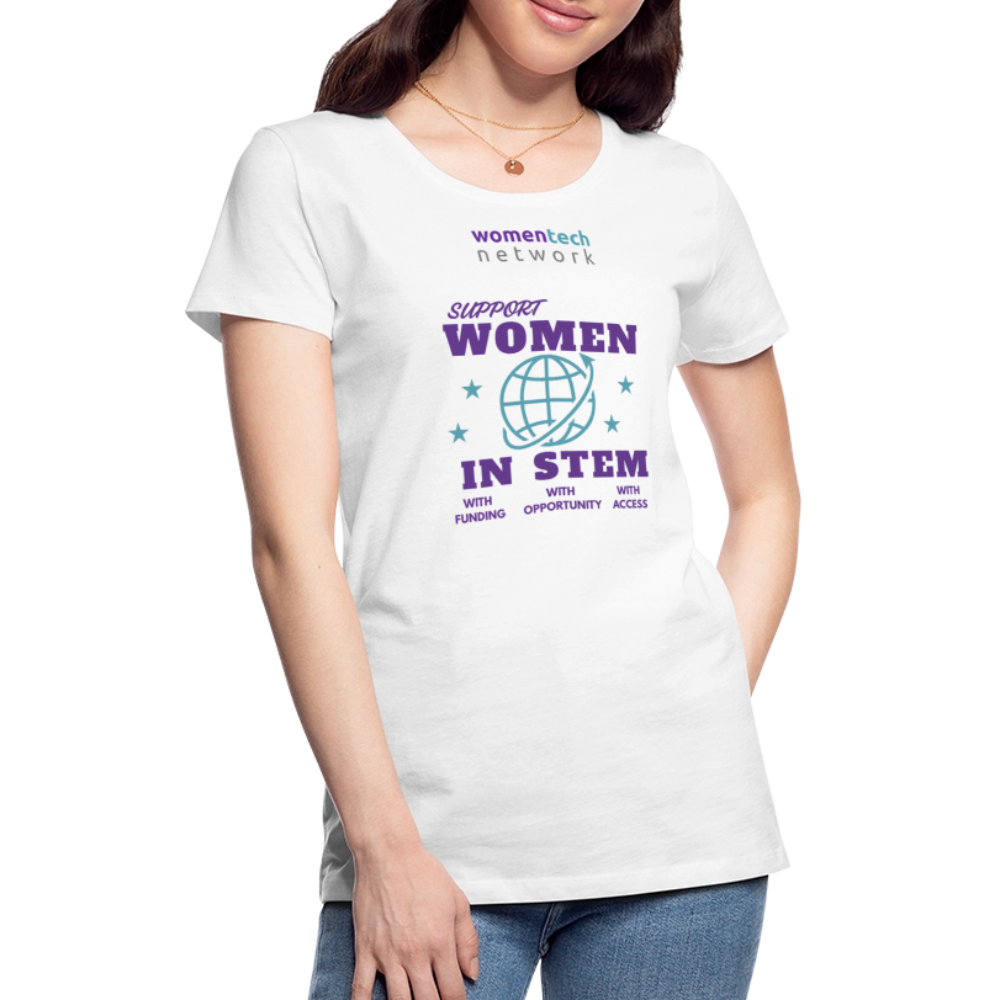 Women’s Premium T-Shirt - STEM Day Edition - white