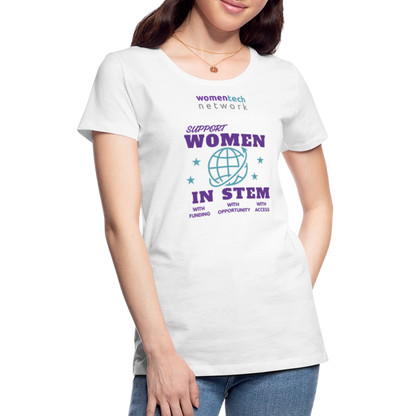 Women’s Premium T-Shirt - STEM Day Edition - white