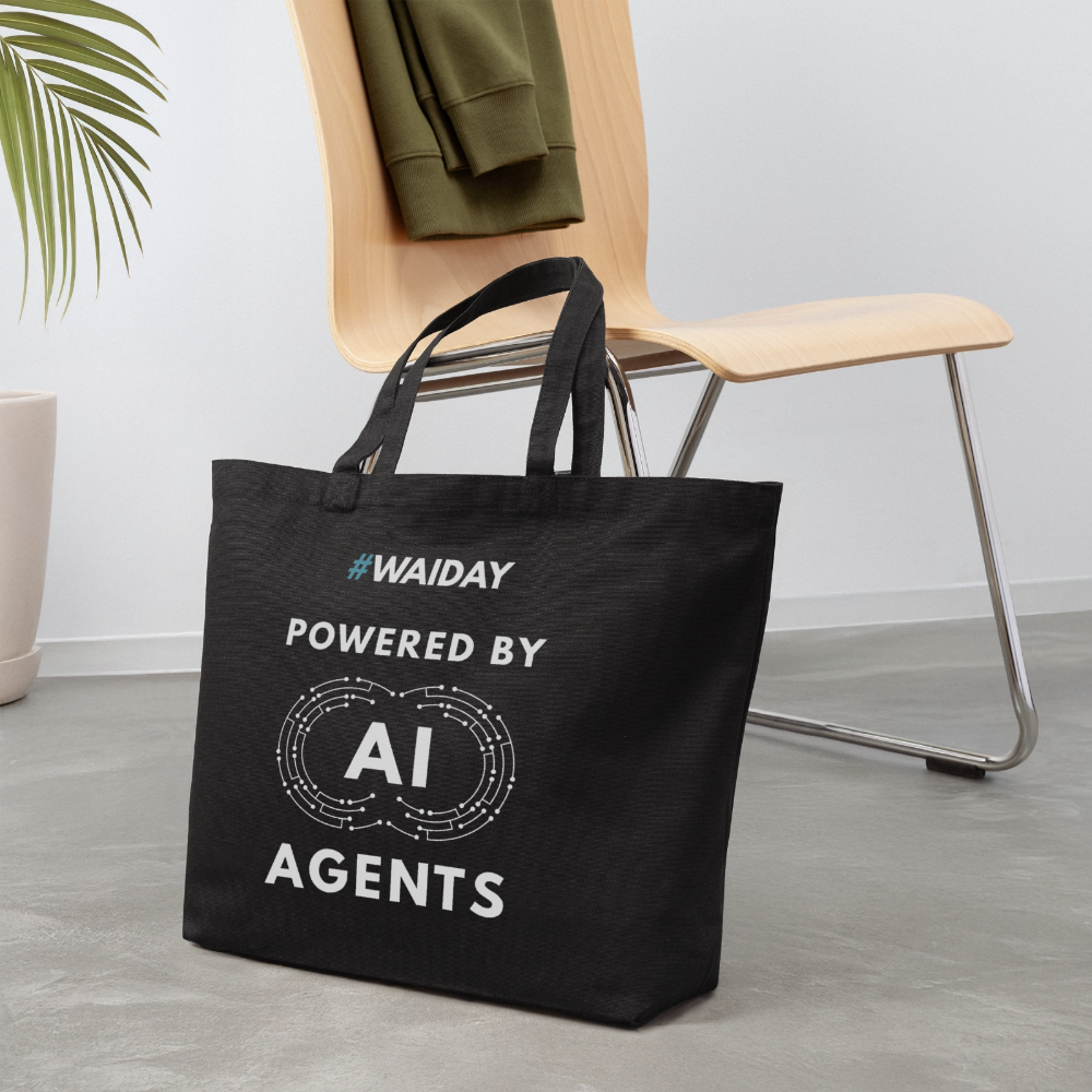 Eco-Friendly Cotton Tote - Women In AI Day Edition - black