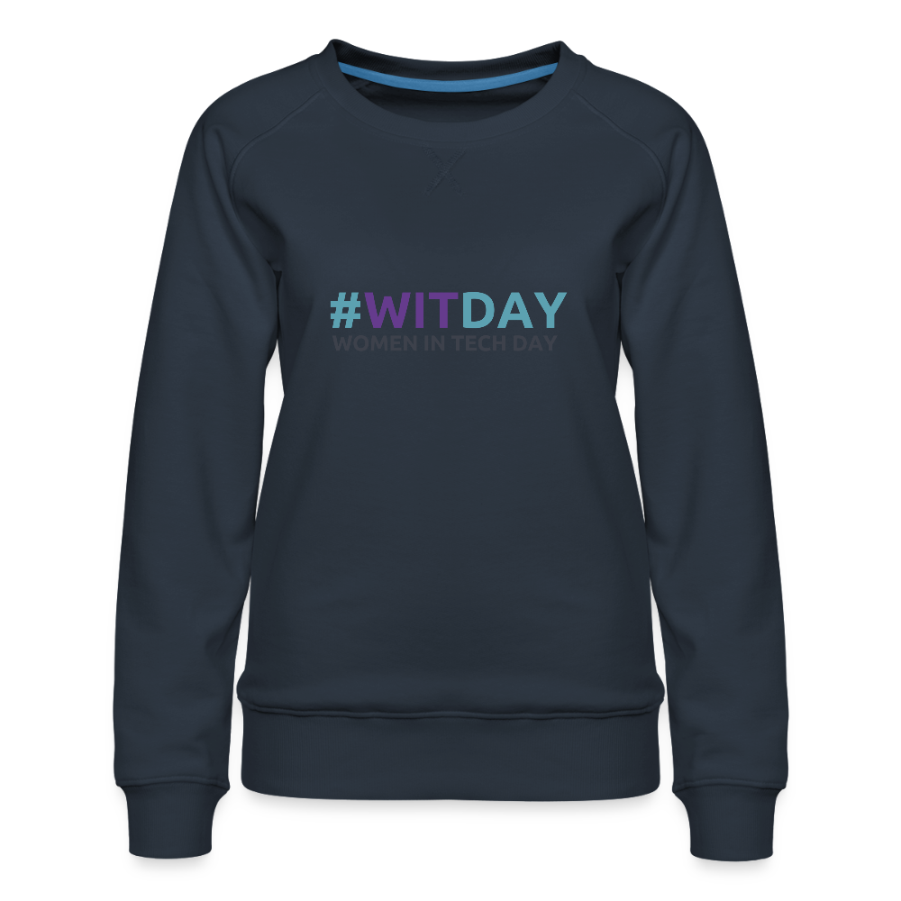 Women’s Premium Sweatshirt - #WITDAY - navy