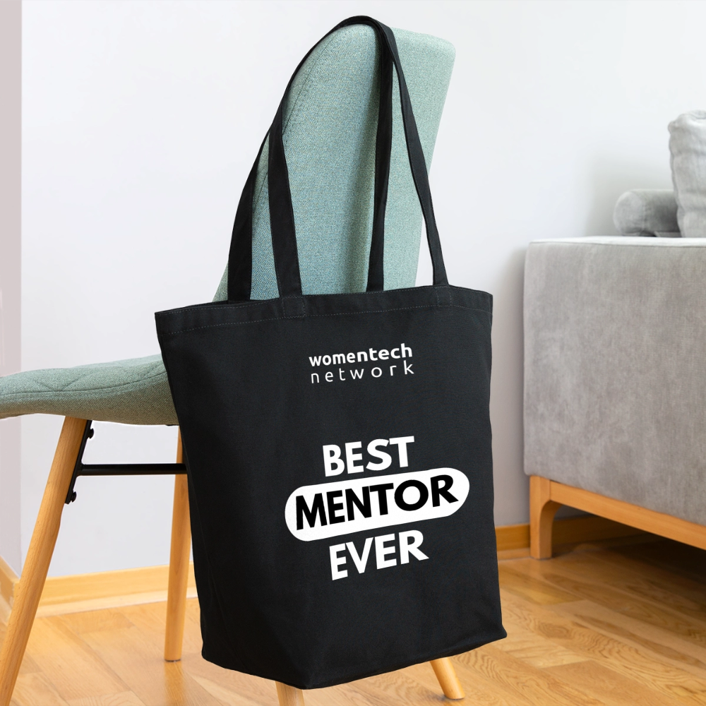 Eco-Friendly Cotton Tote - National Mentoring Day Edition - black