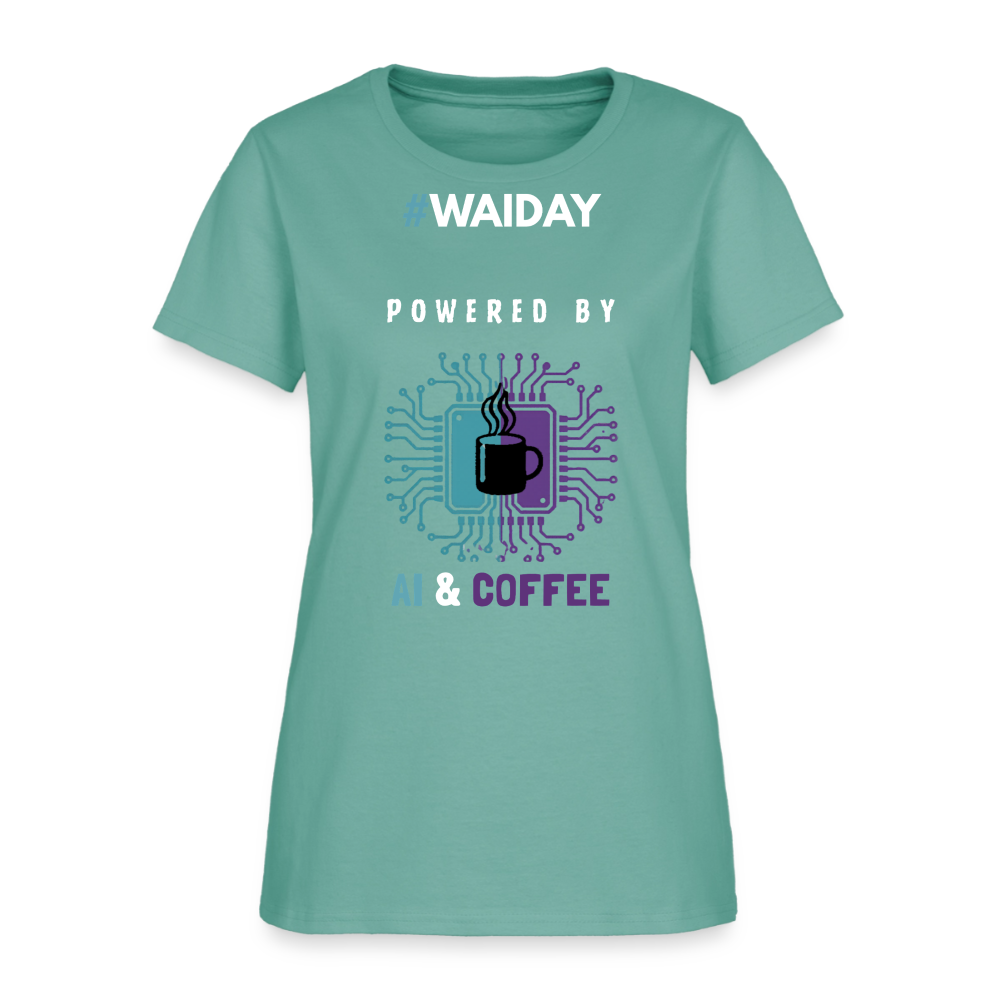 Women's T-Shirt - Women In AI Day Edition - aquatic