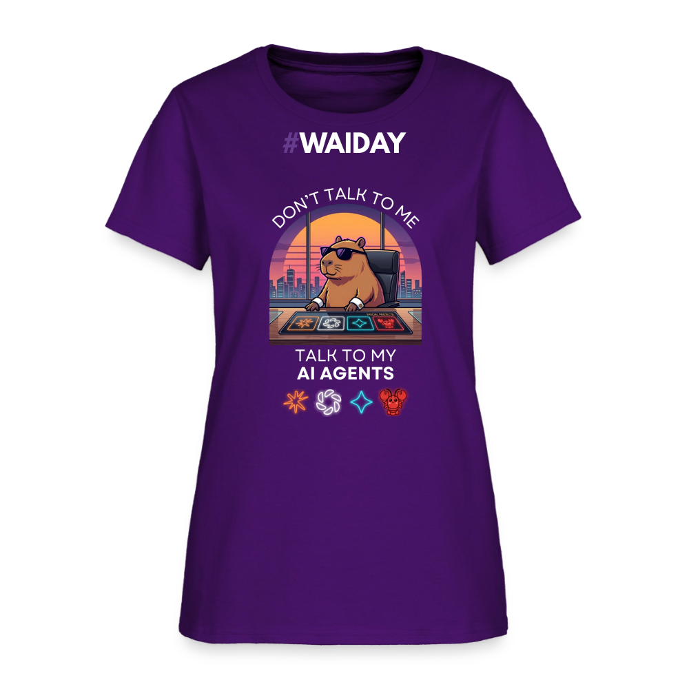 Women's T-Shirt - Women In AI Day Edition - purple