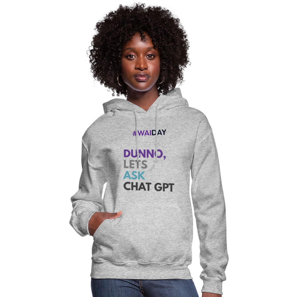 Women's Hoodie - Women In AI Day Edition - heather gray