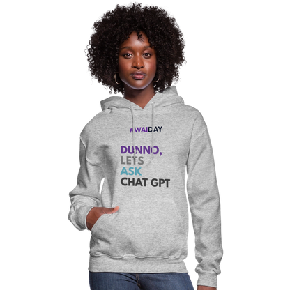 Women's Hoodie - Women In AI Day Edition - heather gray