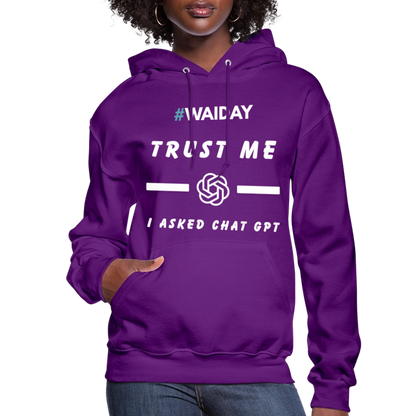 Women's Hoodie - Women In AI Day Edition - purple