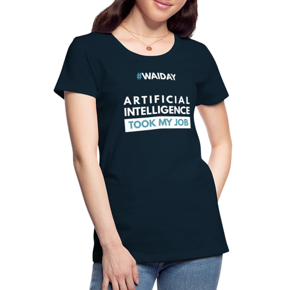 Women’s Premium T-Shirt - Women In AI Day Edition - deep navy