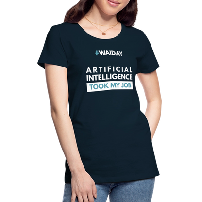 Women’s Premium T-Shirt - Women In AI Day Edition - deep navy