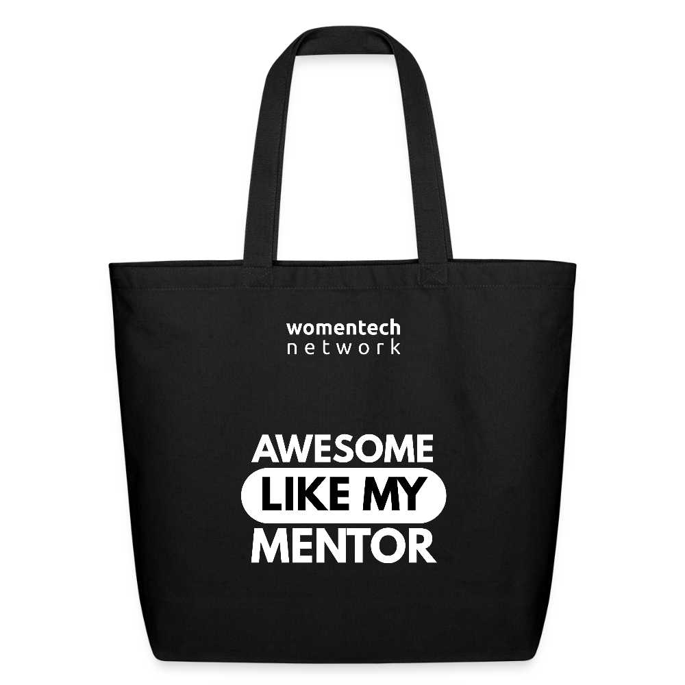 Eco-Friendly Cotton Tote - National Mentoring Day Edition - black