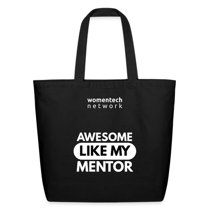 Eco-Friendly Cotton Tote - National Mentoring Day Edition - black