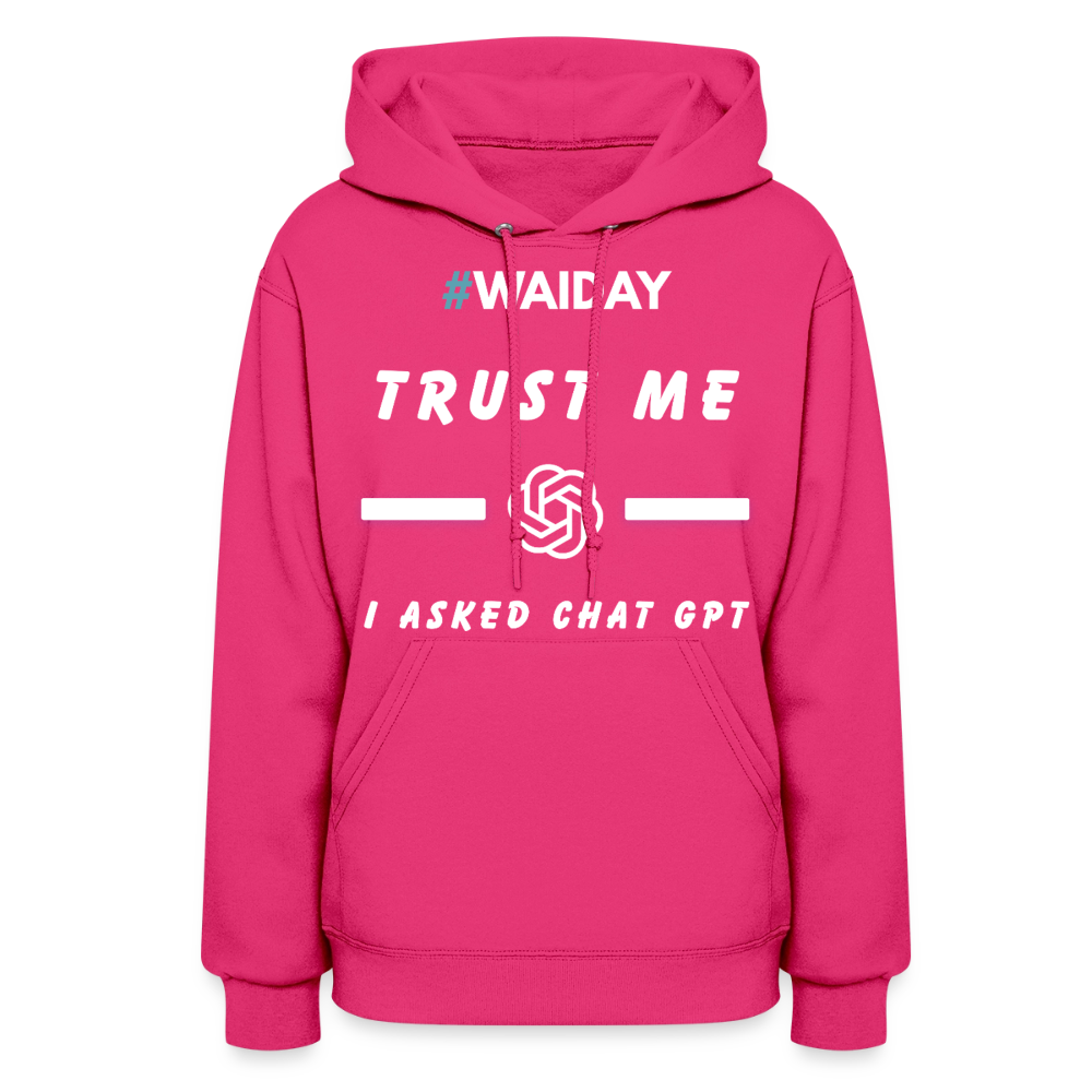 Women's Hoodie - Women In AI Day Edition - fuchsia