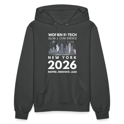 Women's Hoodie -  Women in Tech Global Conference Collection - asphalt