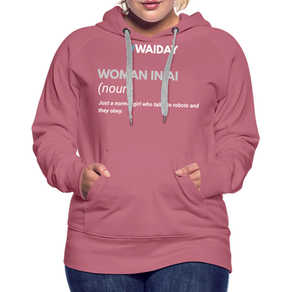 Women’s Premium Hoodie - Women In AI Day Edition - mauve