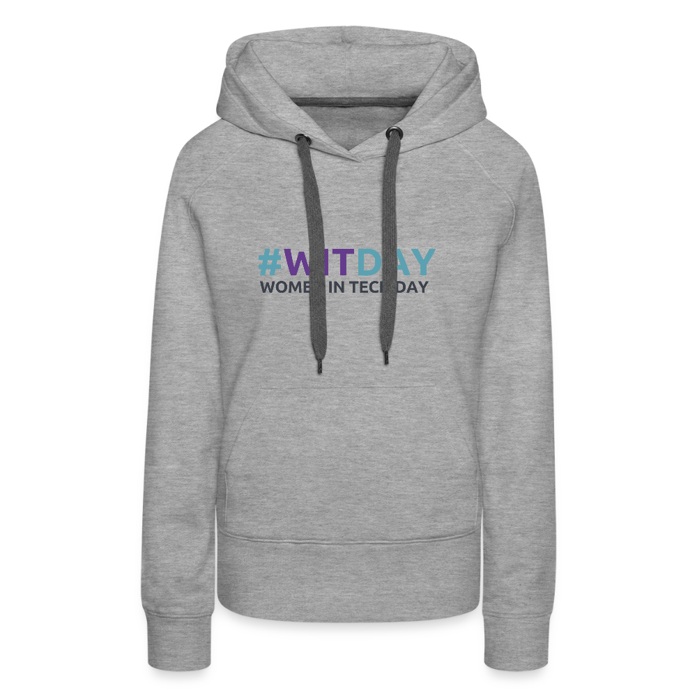 Women’s Premium Hoodie - Women in Tech Day - heather grey