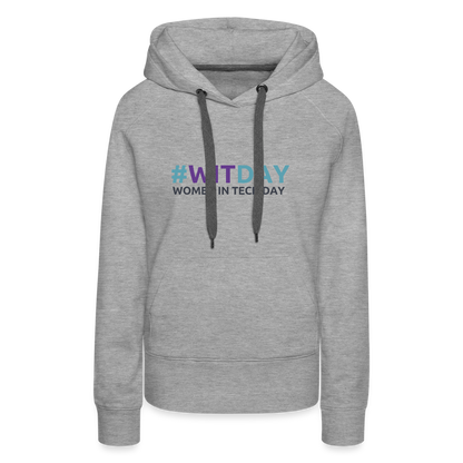 Women’s Premium Hoodie - Women in Tech Day - heather grey