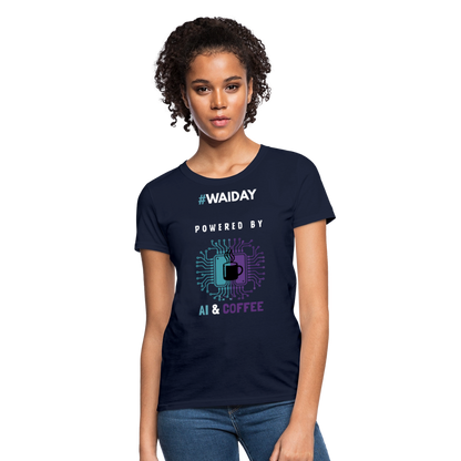 Women's T-Shirt - Women In AI Day Edition - navy
