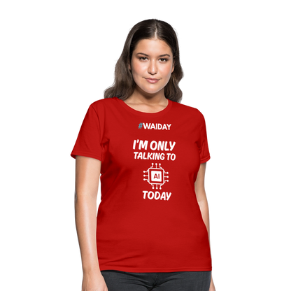 Women's T-Shirt - Women In AI Day Edition - red