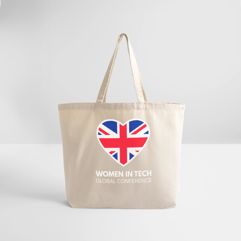 Eco-Friendly Cotton Tote  - Women in Tech Global Conference Collection - natural