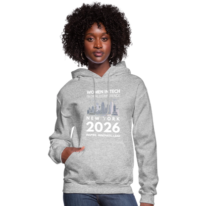 Women's Hoodie -  Women in Tech Global Conference Collection - heather gray