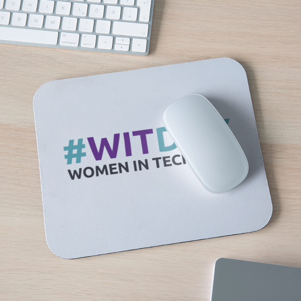 Mouse pad Horizontal #WITDAY - white